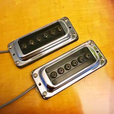 Rickenbacker High gain pickups pair Chrome original usa image 1