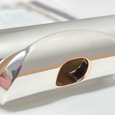 New Tomasi Sterling Silver Flute Headjoint w/ 14k Gold Riser Old Stock $2099 New image 5