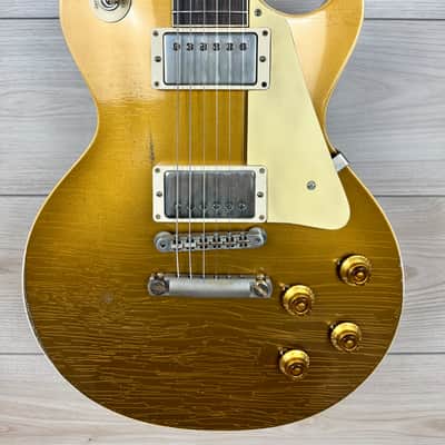 Gibson Custom 1957 Les Paul Goldtop Reissue Electric Guitar - Murphy Lab Ultra Heavy Aged Double Gold image 1