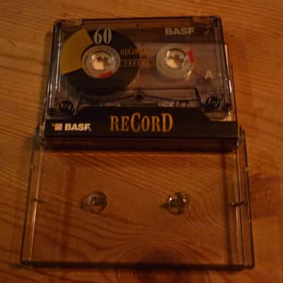 BASF 60 min CrO2 audio tape cassette for analog recording recorded once and erased image 1