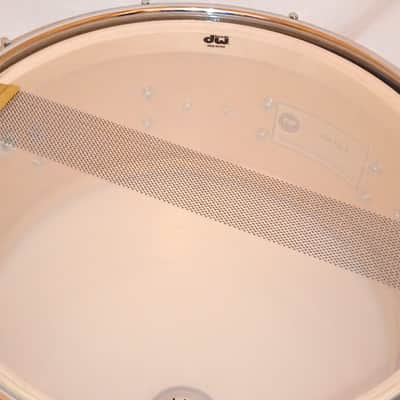 DW MODIFIED SNARE DRUM (C VIDEO) W/ MUFFLER - RED OYSTER WRAP-FREE SHIP TO C-USA! image 8
