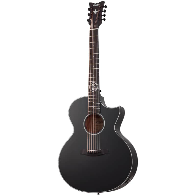 Schecter Regulo Caro-7 Acoustic Satin Black 7-String Acoustic-Electric Guitar B-Stock image 1