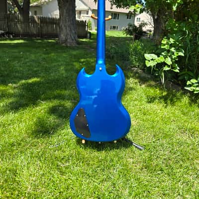 Gibson SG Deluxe Blue Burst Metallic image 8