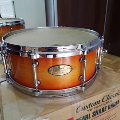 Pearl Snare Custom Classic CL 6314SY 14"x5,5"  2000s Antique Sunburst #138 image 8