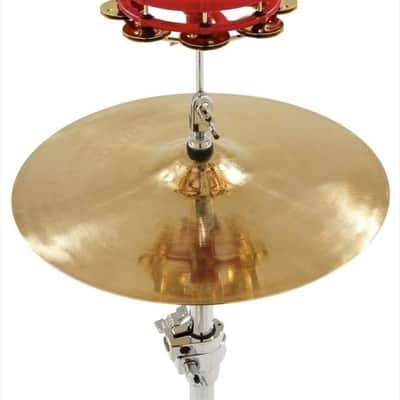 LP LP193 Click Hi-Hat Mountable Tambourine - Red image 3