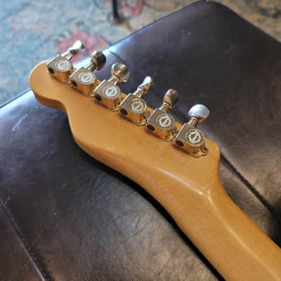 1986 Chandler San Fransisco S-Body T-Neck Super Strat Partscaster - Shoreline Gold - w/Case image 7