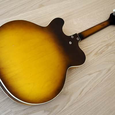 1961 Harmony H74 Meteor Neo Cutaway Vintage Guitar Near Mint DeArmond Gold Foil Pickups w/ohc image 15