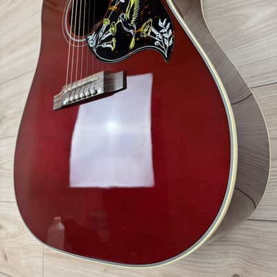 Gibson Acoustic Hummingbird Standard Acoustic-electric Guitar - Wine Red image 6