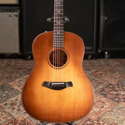 Taylor Builder's Edition 517e Grand Pacific Acoustic/Electric Guitar - Wild Honey Burst with Hardshell Case - Floor Model Demo image 3