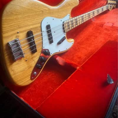1973 Fender Jazz Bass with Maple Fretboard - Natural - With Original Case image 4