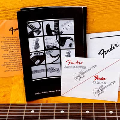 2000 Fender American Vintage '62 Jaguar Yamano, Candy Apple Red w/ Matching Headstock, Case & Tags image 22