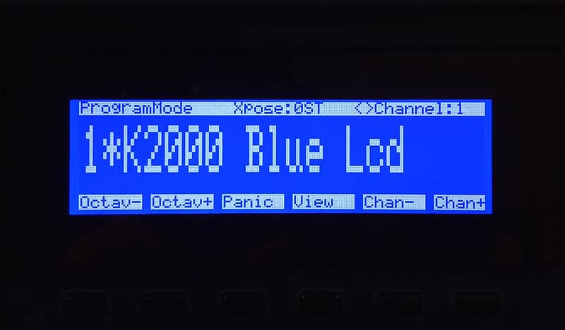 New blue display for Kurzweil K2000/K2000r image 1