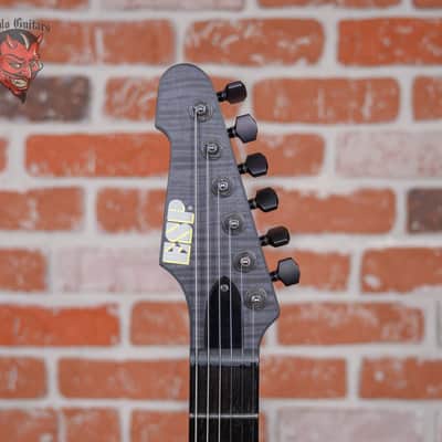 ESP Signature Series Jon Donais Flamed Maple Top See Through Black Satin 2008 w/OHSC image 9