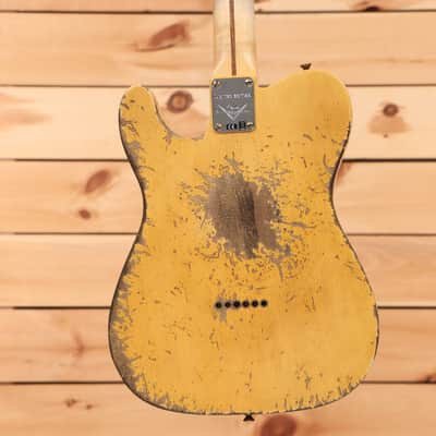 Fender Custom Shop Limited 1950s C-Wah Pine Esquire Super Heavy Relic - Aged Nocaster Blonde - R131443 - PLEK'd image 7