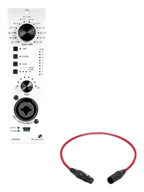WesAudio Phoebe | 500-Series Class A Microphone Preamplifier w/ Digital Recall image 1