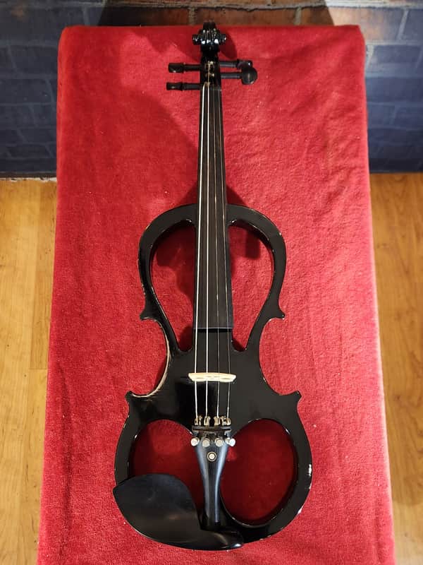 Cecilio HVPV-30 Electric Violin - Black-New Strings-Pick Up Works Great image 1