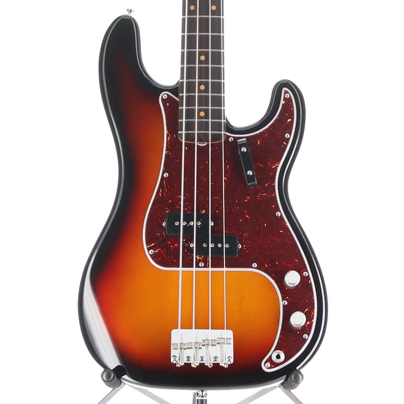 Fender Certified Pre-Owned American Vintage II 1960 Precision Bass, Rosewood Fingerboard, 3-Color Sunburst (P9) (40858) image 1