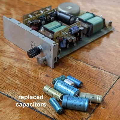 With audio demo: Vintage Telefunken V672 mic preamp - first version - variable gain 30 .. 60 dB - plug & play - fully recapped image 6