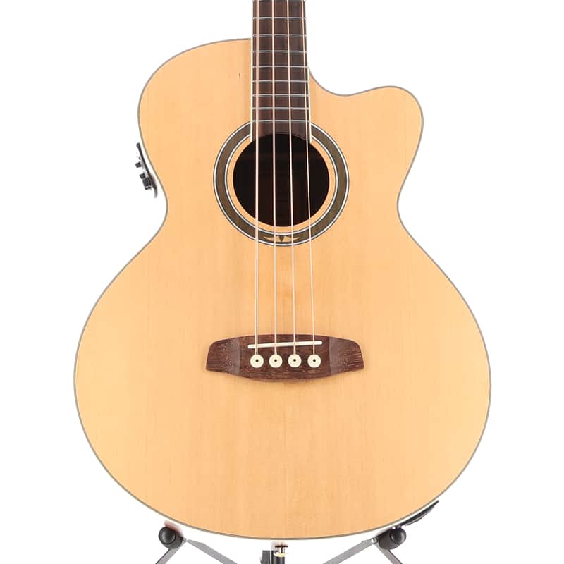 Ortega Deep Series Medium Scale Solid Top Acoustic-Electric Bass