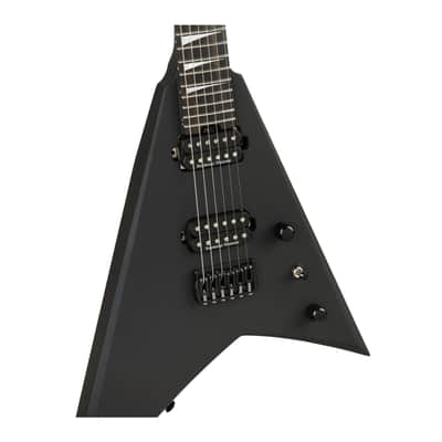 Jackson American Series Rhoads RR24 HT Electric Guitar with Ebony Fingerboard Alder Body and Neck-Through-Body Construction (Satin Black) image 3