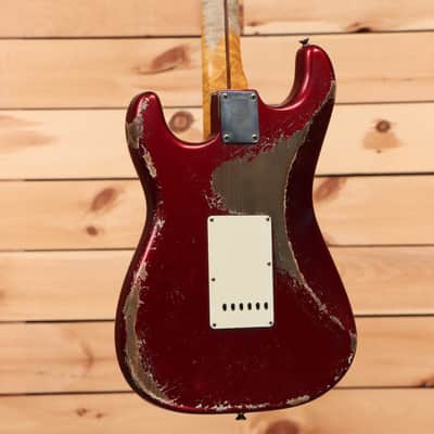 Fender Custom Shop Limited Andy Hicks Masterbuilt 1958 Stratocaster Heavy Relic - Poison Apple Red-AH0266 image 6