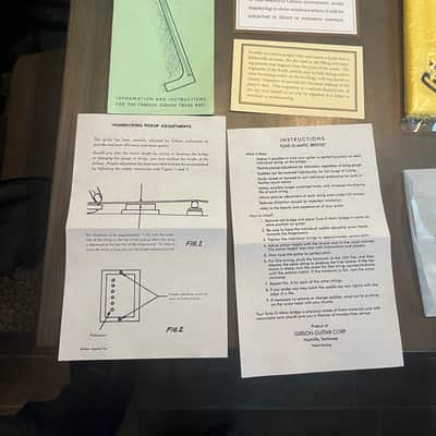 Gibson Gibson Custom Polishing Cloth With Tags And Truss Rod Instructions Les Paul SG image 4