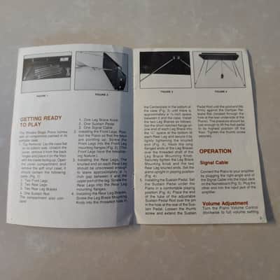 **RARE** 1978 (aka Fender) Rhodes Owners Manual, Original Cord & 01-2824 Replacement Parts Vintage Tines Kit with Instructions image 2