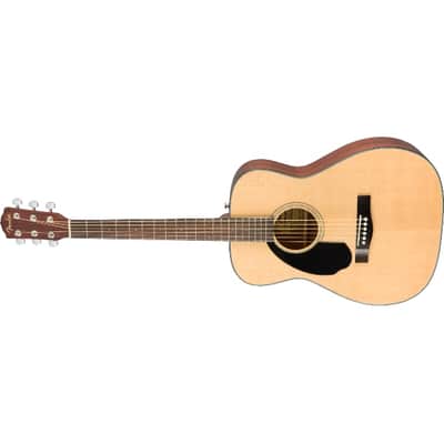 Fender CD-60S Left Hand, Walnut Fingerboard, Natural image 4