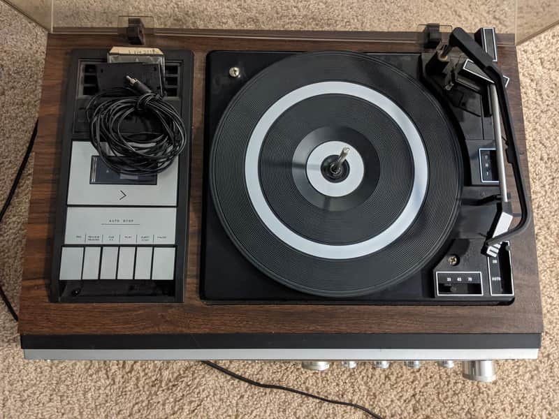 Zenith IS4040 Integrated Stereo System; Record player, 8-track and