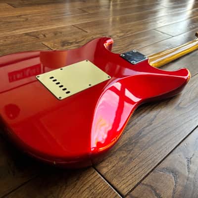 1994 Fender ST-57 Stratocaster ‘57 Reissue K-644 Electric Guitar Candy Apple Red MIJ Japan image 11