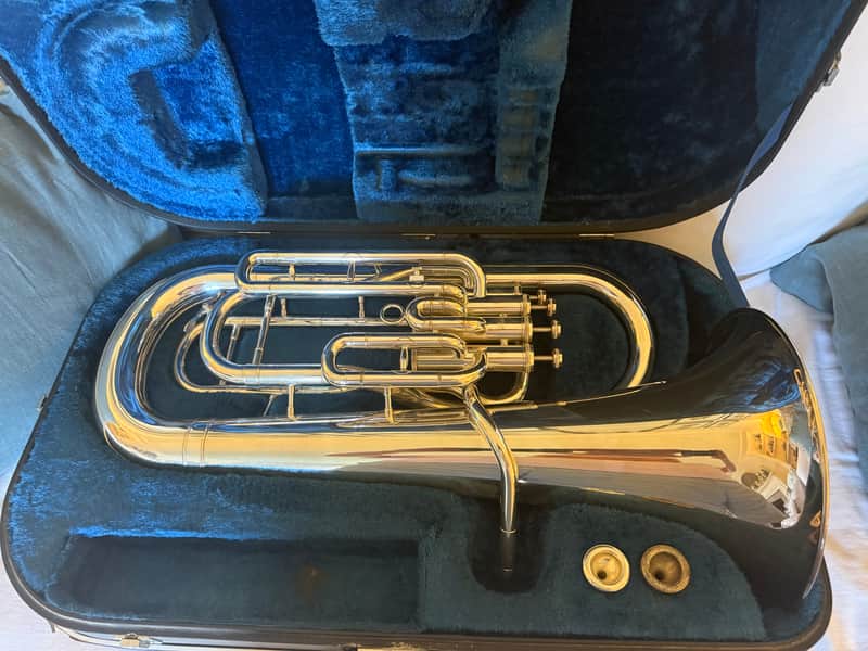 Yamaha YEP-321S Intermediate 4-Valve Euphonium 2010s - Silver-Plated image 1