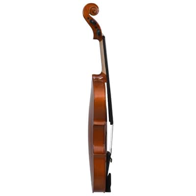 Violin Full Set with Bow and Chin Rest Dark Wood 4/4-Brown image 5