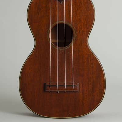 C. F. Martin  Style 1 Soprano Ukulele (1950s), black hard shell case. image 3
