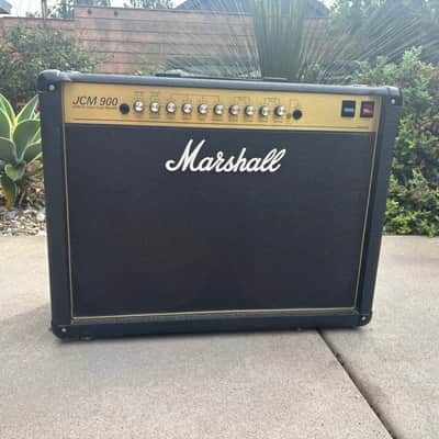 Marshall JCM 900 Model 4502 50-Watt Hi Gain Dual Reverb 2x12 Combo 1990s - Black image 1