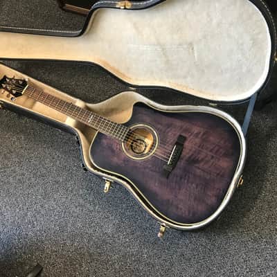Alvarez artist 5081N acoustic electric guitar hand made in Korea 2001 in excellent condition with original alvarez branded hard case Included image 1