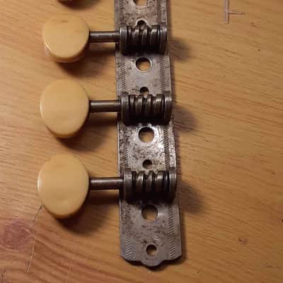 Harmony Silvertone * Unbranded Mandolin A-Style Tuning Machine Strip (Treble Side only) image 10