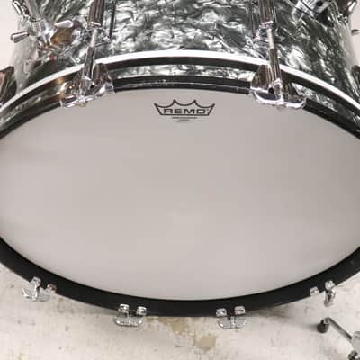 Rogers Holiday 3pc Drum Set Kit Vintage 1960's 22/13/16" Black Diamond Pearl image 18