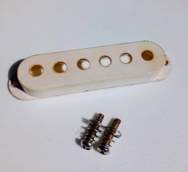 Fender 1969 Original Stratocaster Pickup Cover w/ Screws image 1