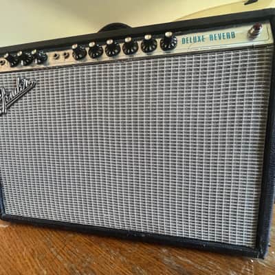 Vintage Fender Deluxe Reverb  2-Channel 22-Watt 1x12" Guitar Combo 1968 - 1969 - Silverface image 18