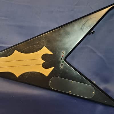 B.C. Rich Junior V Electric Guitar w/Flying V Hardshell Case (Satin Black) image 6
