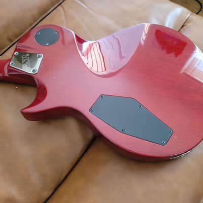 2008 ESP LTD EC-100QM Electric Guitar – See-Thru Black Cherry Quilt Top image 19