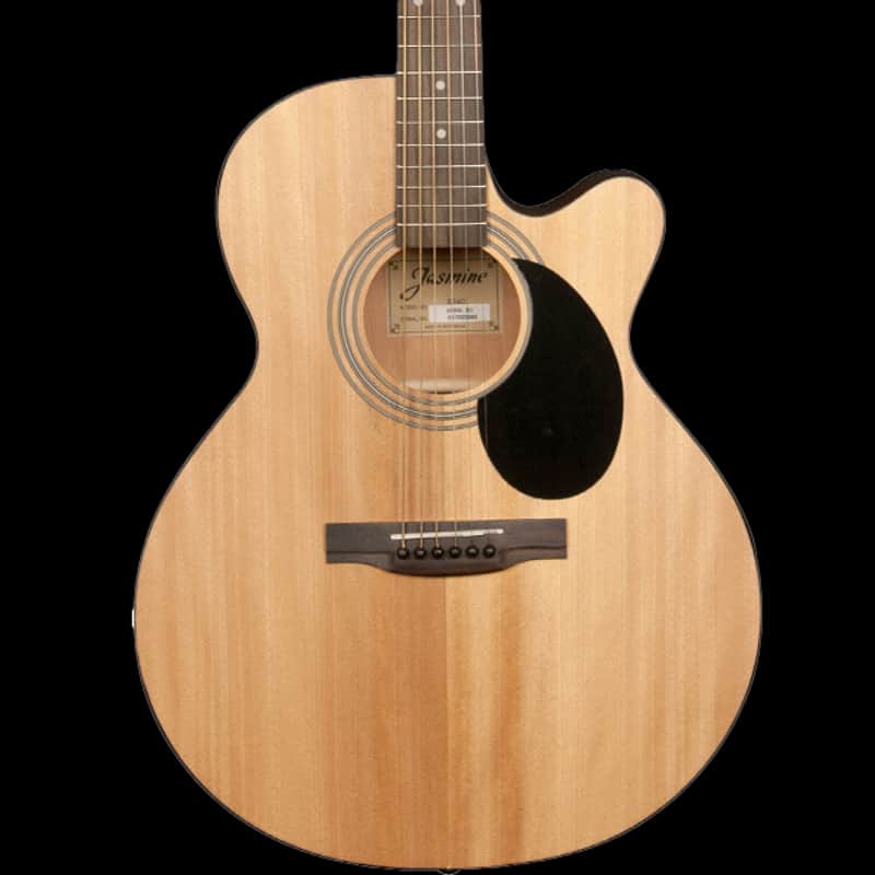 Jasmine S-34C Grand Orchestra Cutaway Acoustic Guitar, Natural image 1