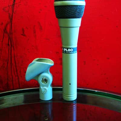 Vintage 1980's Electro-Voice PL80 Handheld Supercardioid Dynamic Microphone Low Z w accessories PL80C image 12