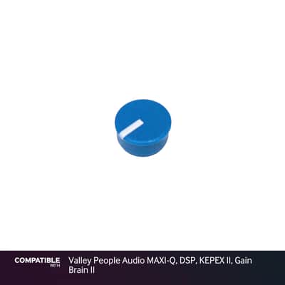 Blue Knob Cap for Valley People Audio MAXI-Q, DSP, KEPEX II, Gain Brain II image 1