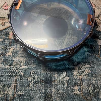 Ludwig Vistalite 70s Acrylic Snare Drum  - Blue Transparent image 8