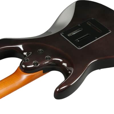 Ibanez AZ22S1F Standard Electric Guitar, Jatoba Fingerboard, Transparent Black Sunburst image 5