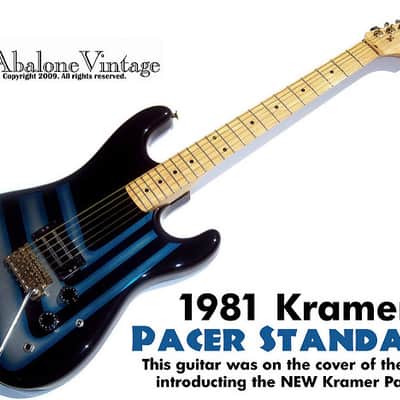 1981 Kramer Pacer Prototype Guitar Bent Pipes "Strat Head" in very good+ condition with HSC image 3