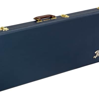 099-6106-302 Fender Classic Series Wood Case Strat/Tele Navy Blue image 1