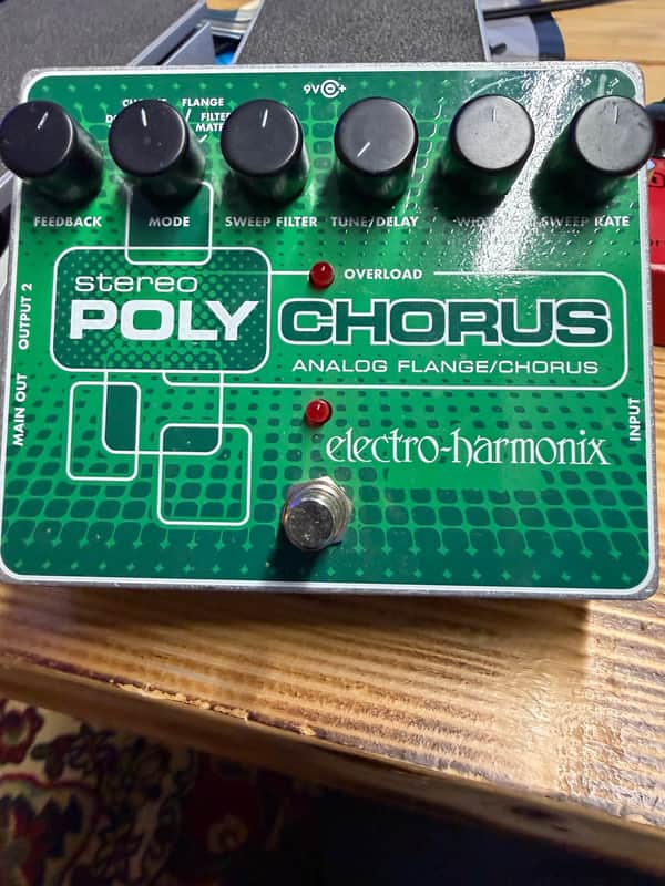 Electro-Harmonix Stereo Polychorus Analog Flange/Chorus Pedal | Reverb