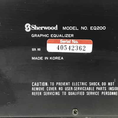 Vintage Sherwood EQ-200 Stereo 12 Band Graphic Equalizer EQ Black Silver Pre-Owned image 5